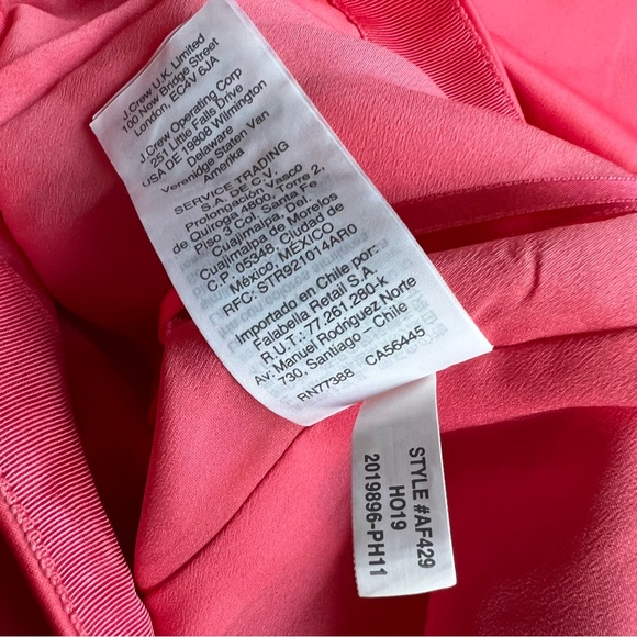 NWT J. Crew Coral A-Line MIDI Skirt in DUCHESS SATIN Size 14 - Picture 6 of 9